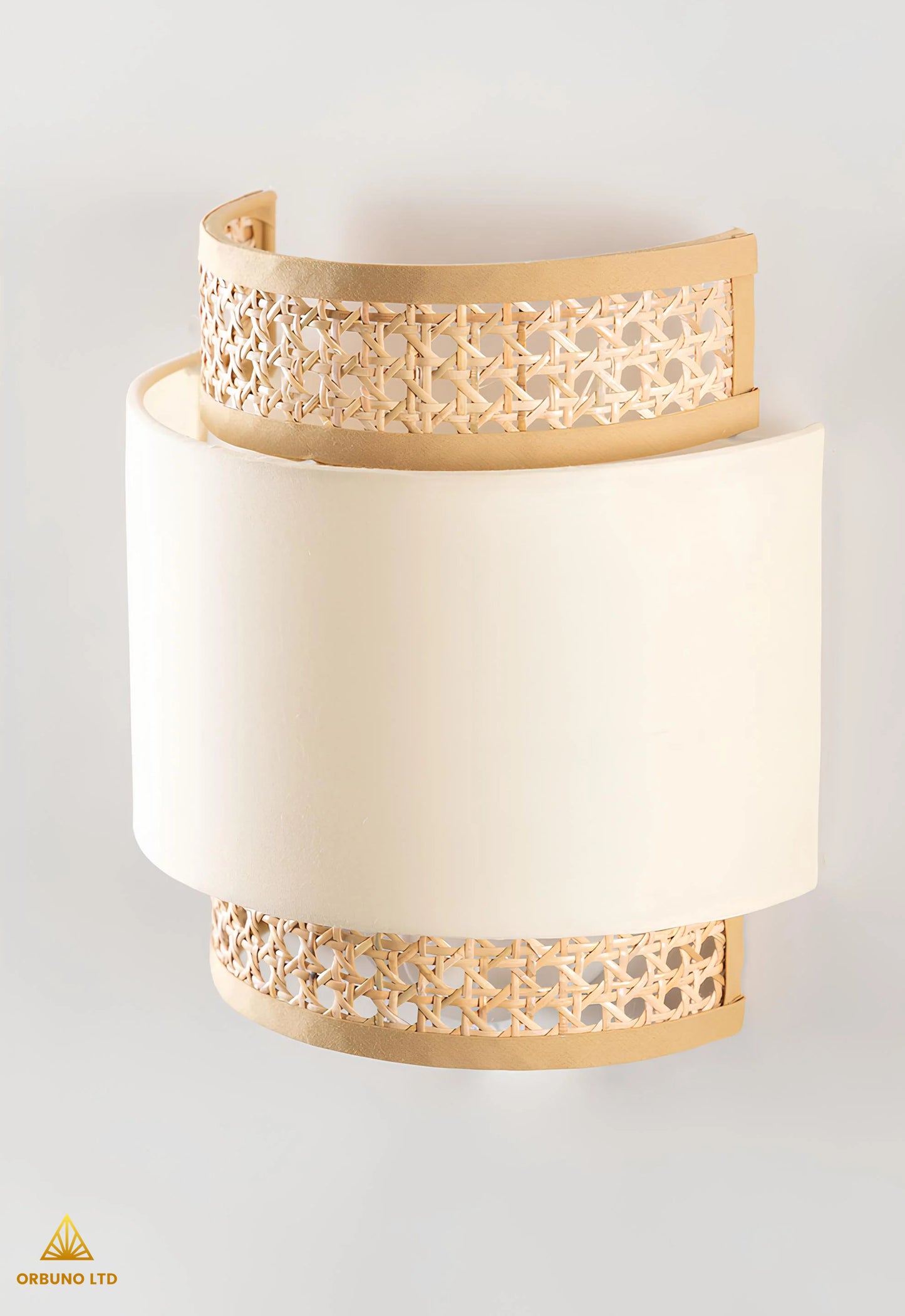 ORBUNO-Rattan wall lamp