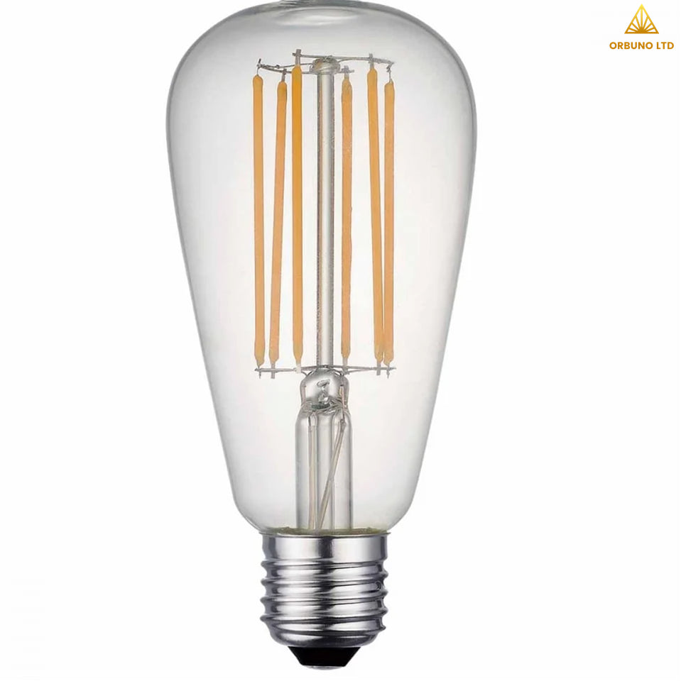 ST64 Filament LED 240V 8W E27 828 Dimmable