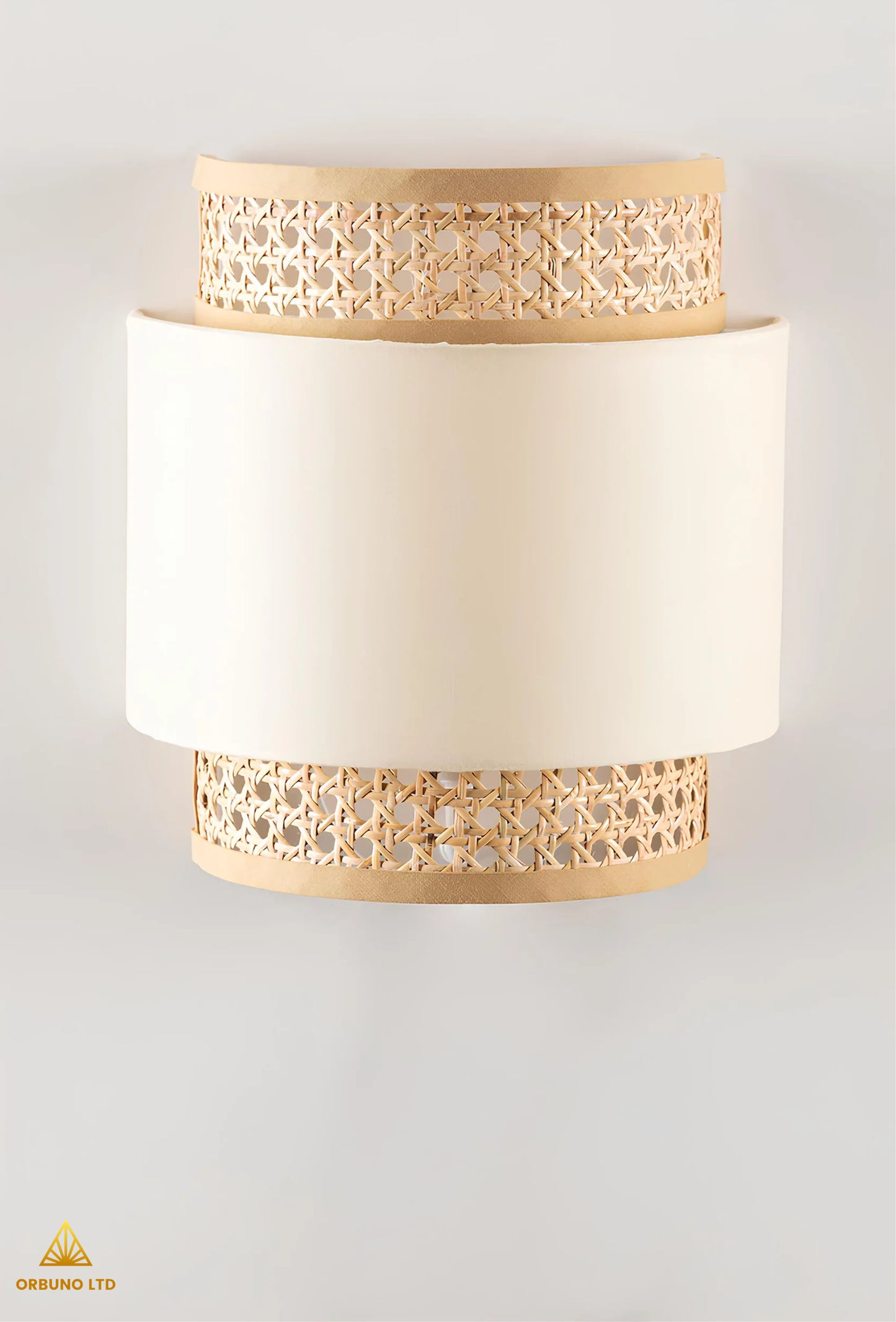 ORBUNO-Rattan wall lamp
