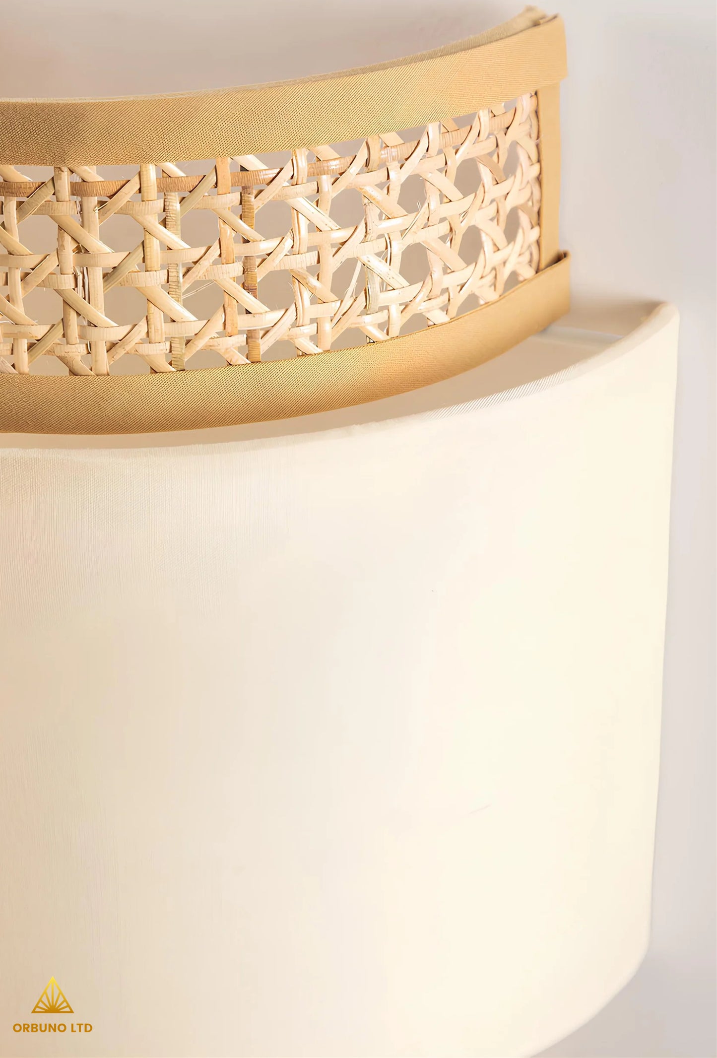 ORBUNO-Rattan wall lamp