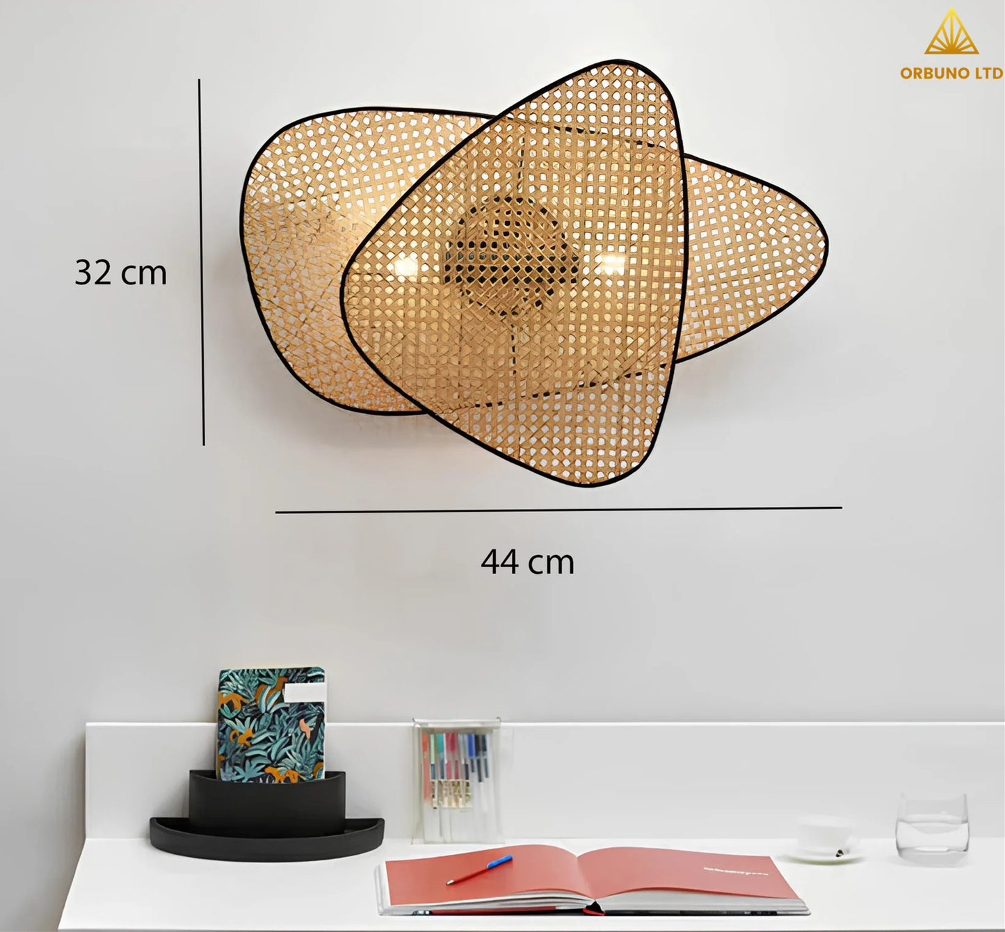 ORBUNO-Wicker Wall Lamp
