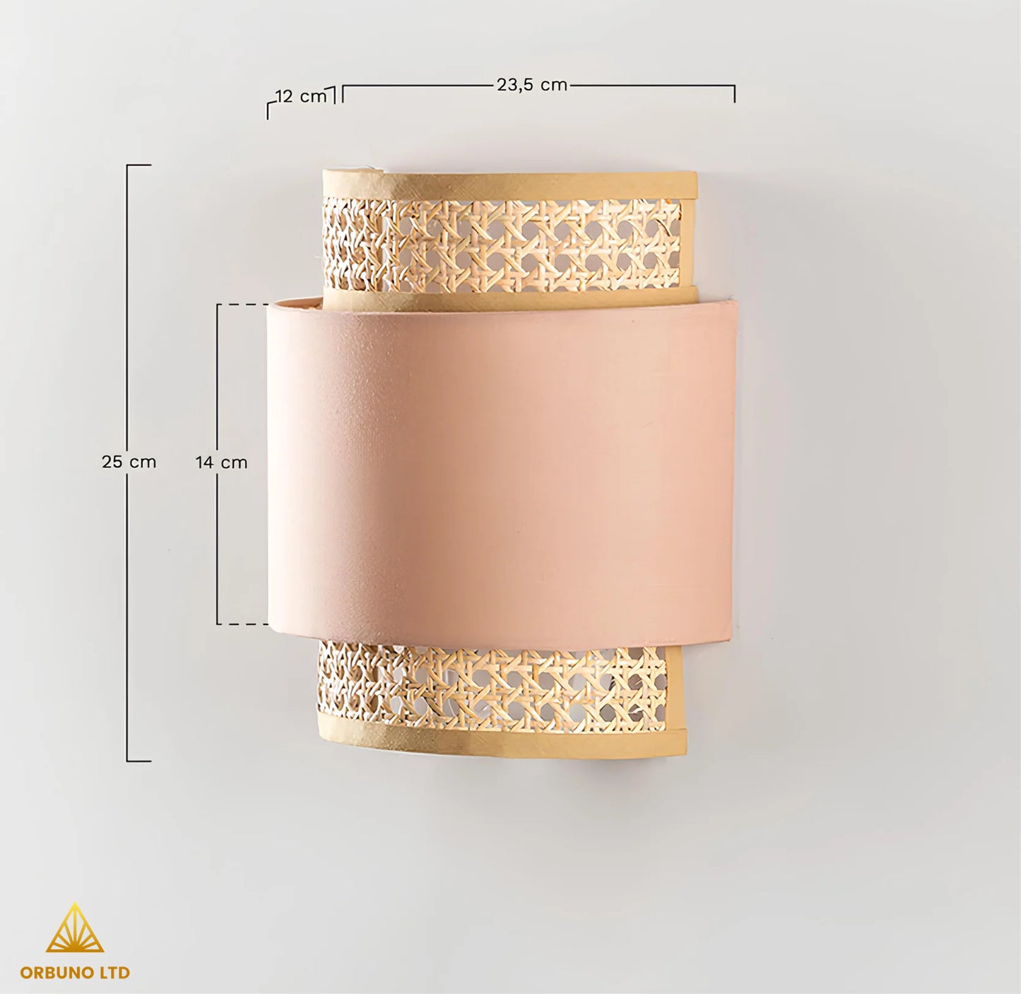 ORBUNO-Rattan wall lamp