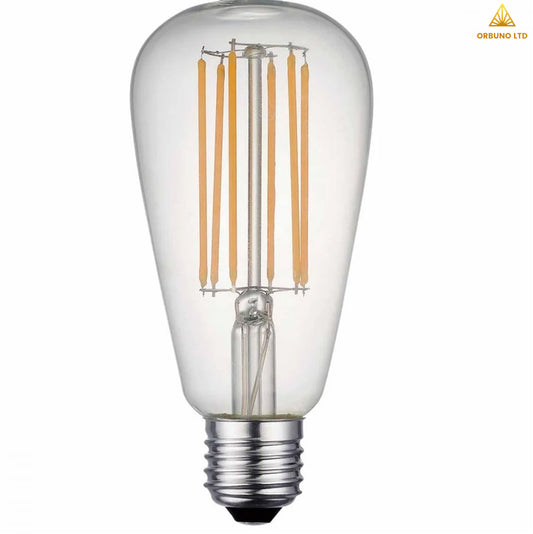 ST64 Filament LED 240V 8W E27 828 Dimmable