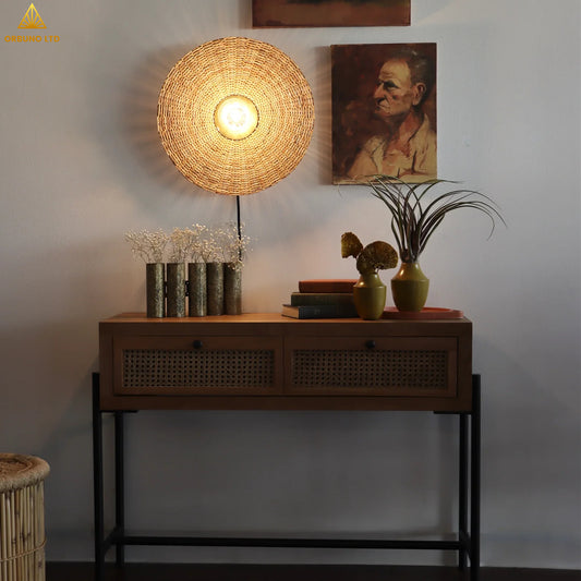 ORBUNO-Wicker Wall Lamp